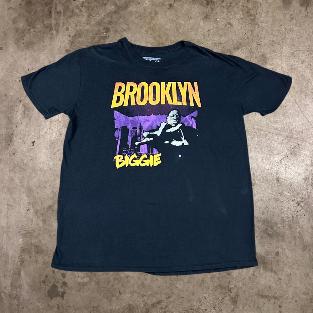 The Notorious BIG Brooklyn Biggie T-Shirt 90s Rap Hip Hop Tee Black Mens Size XL